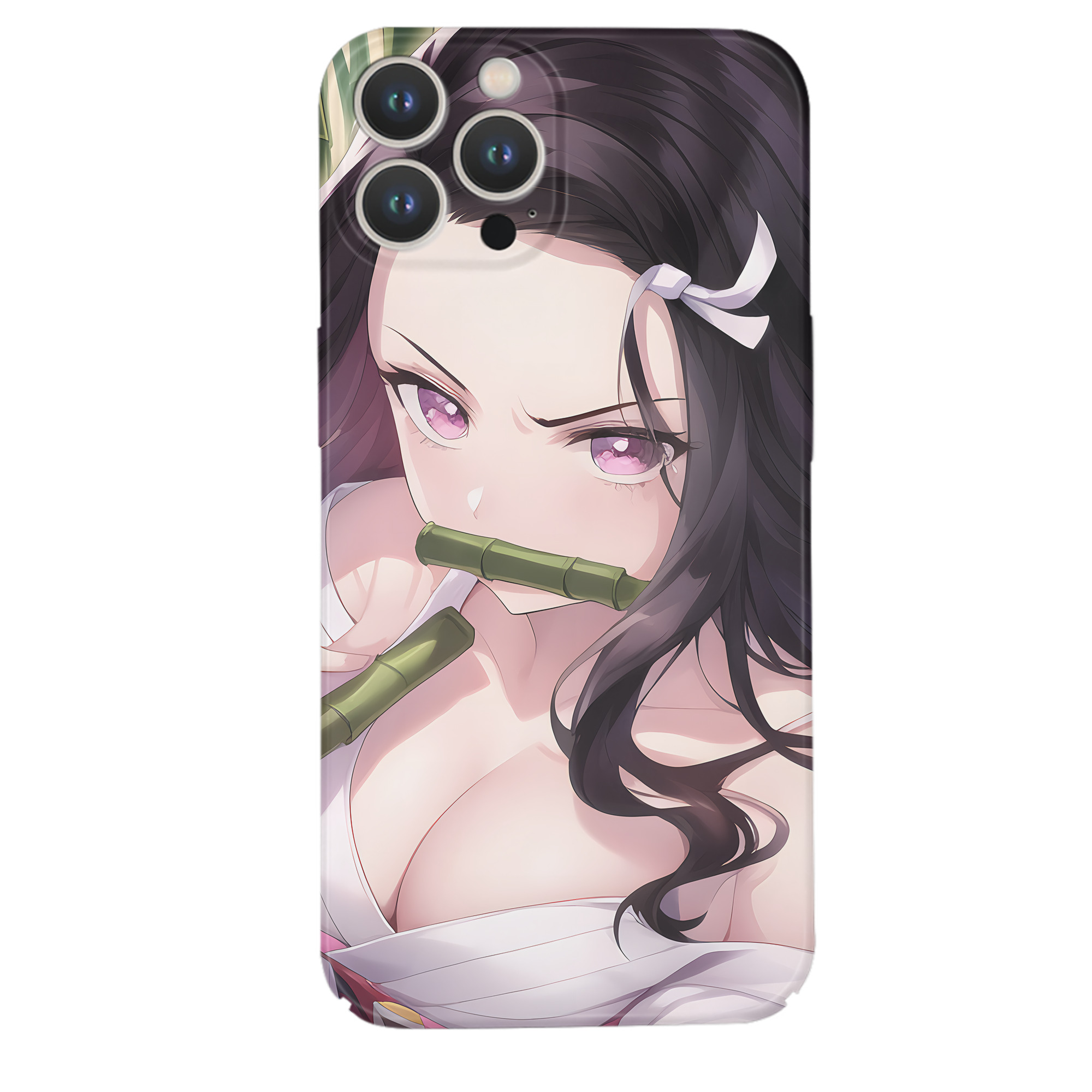 （画像用） 鬼滅の刃（きめつのやいば）竈門 禰󠄀豆子／かまど ねずこ Kamado Nezuko 【iPhone 14シリーズ対応】ハードケース